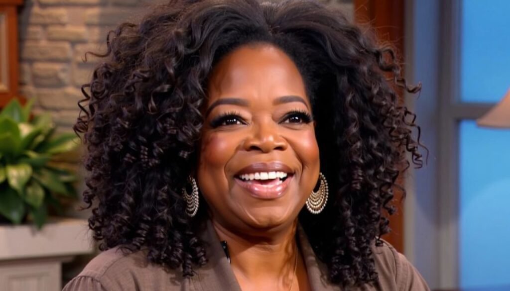 Oprah Winfrey smiling in a studio